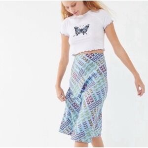 Urban Outfitters Blue Butterfly Skirt‎ size XS